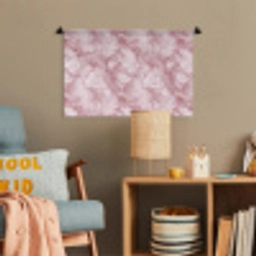 Roze - Kwartsmarmer - Aders Wandkleed katoen klein 269 -wsfeer4_kind