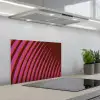 Lijnen - Rood - Beweging keuken achterwand spatscherm klein -3d_schuin