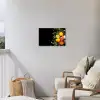 Citroenen - Zwart - Kruiden - Graffiti - Verf Tuinposter op houten frame 2 cm dik klein -sfeer1