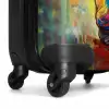 Portret van een olifant als olieverf kunstwerk NBS - Handbagage koffer - Unisex middel -wiel