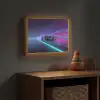 Racewagen - Neon - Snelheid - Paars Light Box met batterij (Wandlamp kind) middel -sfeer5_kind