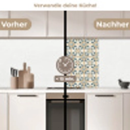 Patroon - Klassiek - Kleurrijk keuken achterwand 2 middel 865 -voor-na2_DE