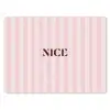 Nice - Strepen - Roze muismat rubber klein -3d