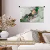 Marmer - Goud - Groen - Luxe Wandkleed katoen klein -sfeer1