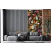 Bloemen - Vlinder - Design - Kunst - Abstract - Schilderij - Oude meesters fotobehang vinyl groot -bank