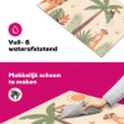 Dieren - Tropisch - Safari - Kleurrijk Inductie beschermer vinyl 3mm klein -wsfeer6_website