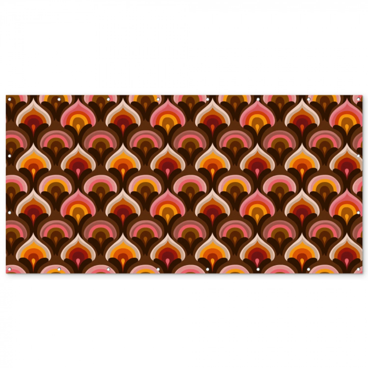 Patroon - Retro - Kleurrijk Balkonbeschermer Duitsland klein 596 -zz_3d