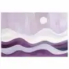 Golven - Heuvels - Abstract - Paars poster papier klein -3d
