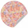 Abstract - Multi - Kleur - Verf Wandcirkel behangsticker klein 186 -3d