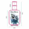 Aanvallende haai in waterverf Kinderkoffer - Roze klein -productfoto_formaten