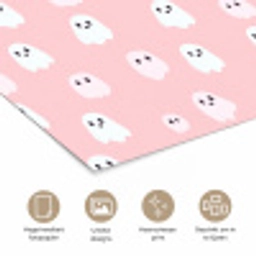Spookjes - Patroon - Roze poster papier klein 62 -closeup_NL