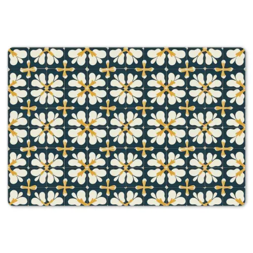 Motief - Tegel - Okergeel Placemat vinyl groot 368 -zzsfeer1_Kitchenyeah-website