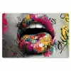 Lippen - Graffiti - Expressief Placemat vinyl groot -zzsfeer1_Kitchenyeah-website