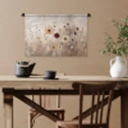 Wilde bloemen - Botanisch - Vintage - Natuur - Rustiek Wandkleed katoen klein -sfeer6