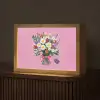 Bloemen - Quote - Kaartje - Kleurrijk Light Box met kabel (Tafellamp) klein -z3d_website