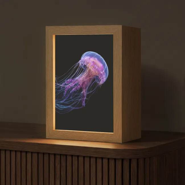 Table Lamp - Jellyfish - Translucent - Pink - Tentacles