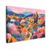 Witte bergtop - Modern - Kleurrijk canvas 2cm klein -z3d