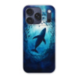 Walvis - Vissen - Donkerblauw Telefoonhoesje iPhone 17 Pro klein -3d
