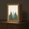 Sparren - Bomen - Groen - Beige Light Box met kabel (Tafellamp) klein -z3d_website