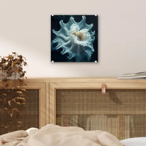 Zeewezen - Wit - Golven - Water plexiglas 5mm klein -sfeer4