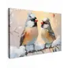 Vogels - Tak - Winter - Sneeuw canvas 2cm klein -z3d