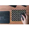 Modern - Geometrisch - Zwart muismat rubber klein 262 -toetsenbord
