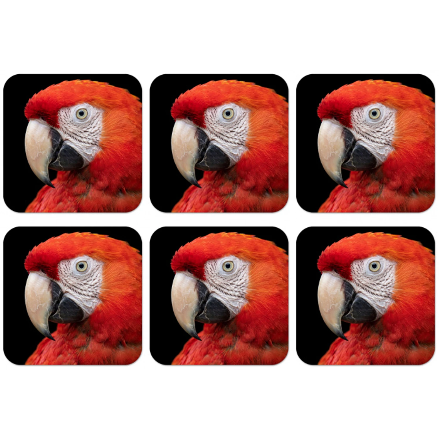 Ara - Portret - Rood onderzetter kurk middel -zkaufland3dotto