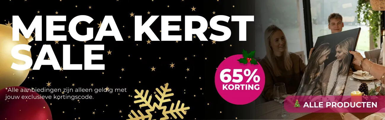Mega kerst sale nieuwsbrief 2025 banner