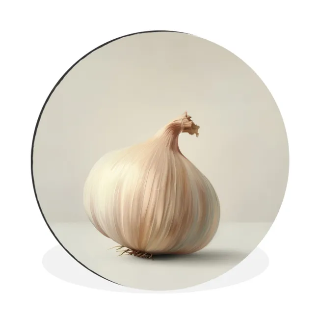 Muurcirkel aluminium Knoflook - Natuurlijk - Beige