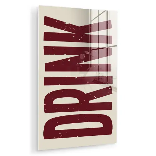 Rood - Vintage - Decoratie - Japandi plexiglas 5mm klein -zzzproduct_nieuw