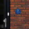 Blauwe rozen - Klassiek Naambord Rond klein -sfeer1-rond-XS