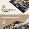 Tijger - Verfspatten - Goud Inductie beschemer met haakjes klein -ky-schoon-nl