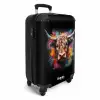 Schotse hooglander als graffiti art NBS - Handbagage koffer - Unisex middel -productfoto_3d