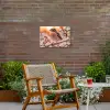Vogel - Tak - Winter - Dieren - Sneeuw Tuinposter op houten frame 2 cm dik klein -sfeer3