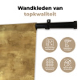 Industrieel - Textuur - Goud Wandkleed katoen klein 269 -sfeer2