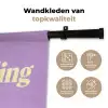 Oh darling - Hart - Paars Wandkleed katoen klein -sfeer2