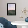 Vuurtoren - Duinlandschap - Zee fotolijst zwart zonder passe partout klein -sfeer4