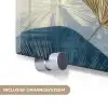 Bladeren - Abstract - Goud - Blauw plexiglas 5mm klein -zzsysteem_NL