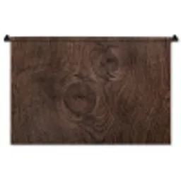 Houtnerf - Textuur - Patroon - Bruin - Rustiek Wandkleed katoen middel -zz3d