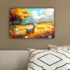 Schaap - Weide - Bloemen canvas 2cm klein -sfeer3