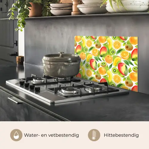 Kiwi - Sinasappel - Mango - Perzik keuken achterwand spatscherm klein 900 -usp_NL