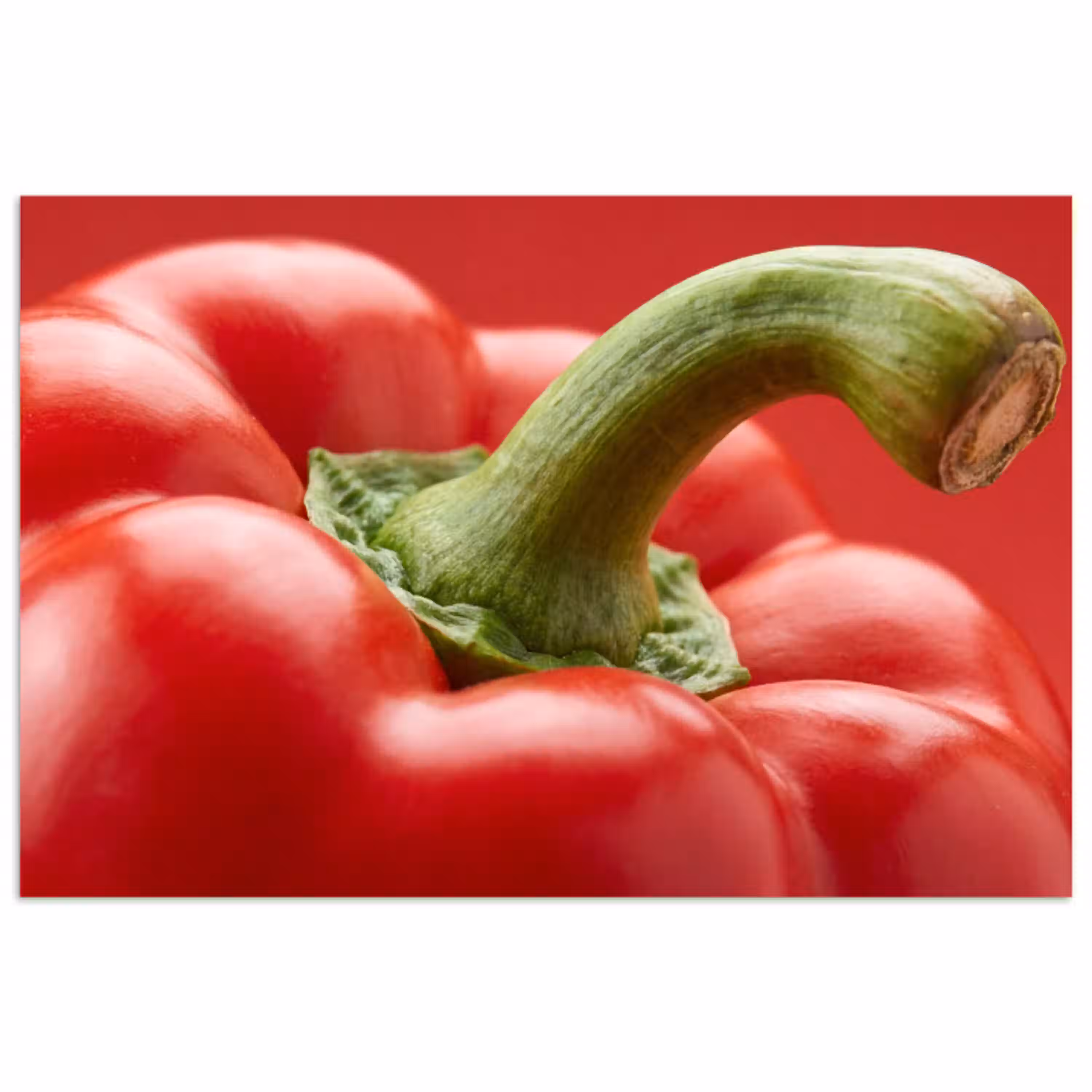 Eten - Paprika - Rood poster papier klein -3d