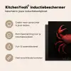 Krab - Rood - Vissen - Schaaldieren Inductie beschermer vinyl 3mm middel -sfeer2