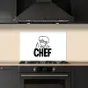 Keuken - Koken - Bakken - Chef - Master Chef - Kok - Tekst keuken achterwand spatscherm klein -sfeer1