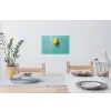 Ballon - Geel - Smiley Muursticker klein -eettafel