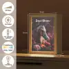Paard - Bloemen - Paars - Oranje - Dieren Light Box met kabel (Kinderlampje) klein -USP_NL
