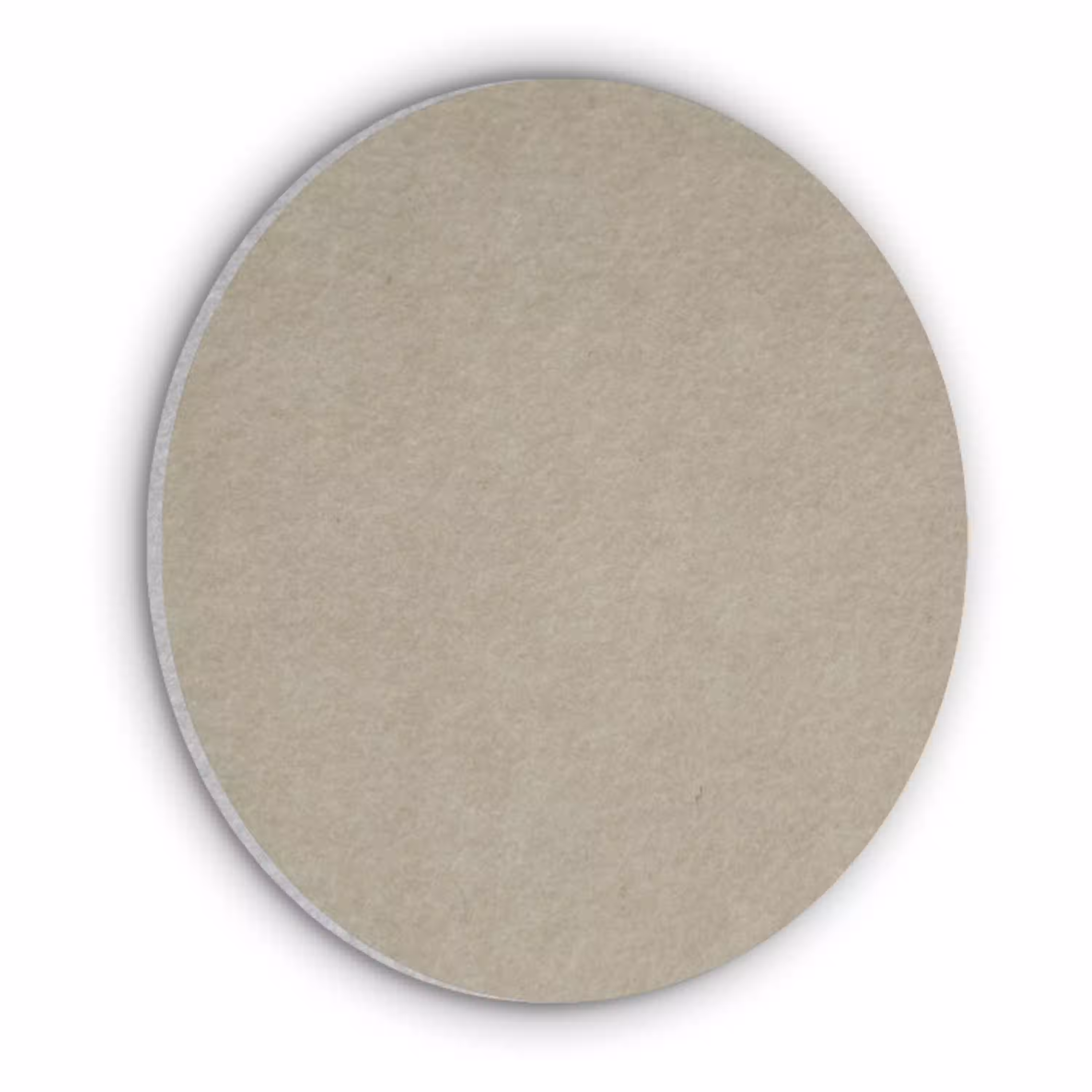 Taupekleur - Gewolkt textuur - Natuurlijk Akoestische PET Vilt - Rond klein 838 -3d