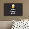 Spreuken - Proost op de beste vader - Quotes - Papa canvas 2cm klein -sfeer3