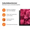 Rozen - Pink - Bloem Inductie beschermer vinyl 3mm klein -zzzzzzz-td-ups