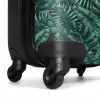 Palm bladeren monstera donker patroon NBS - Handbagage koffer - Volwassenen Unisex middel -wiel